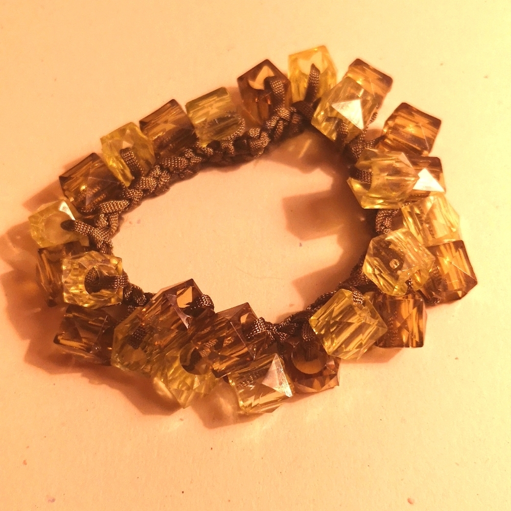 Woven beaded elasticated bracelet 🧱🔥